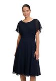 Vera Mont Cocktailjurk voor dames, korte, night sky, 46