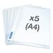 Rapesco 1258 Showalbum voor het Presenteren van Projecten, A4, 5 Stucks | Transparent