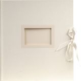 Exacompta Fotoalbum KINGSBRIDGE - boekgebonden - 60 witte bladen - 29x32cm - Ivoor