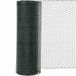 Siena Garden zeshoekig vlechtwerk PVC, 1 stuks, groen 25 x 750 mm x 10 m