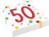 Amscan Servetten 50 Jaar Confetti 33 X 33 Cm 20 Stuks