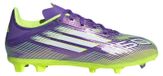 adidas F50 League FG/MG Purple Rush Cloud White Lucid Lemon (GS) - EU 33.5