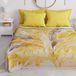 PETTI Artigiani Italiani - Sprei voor tweepersoonsbed, lente en zomer, lichte deken voor tweepersoonsbed, beddengoed, palmgeel, 100% Made in Italy