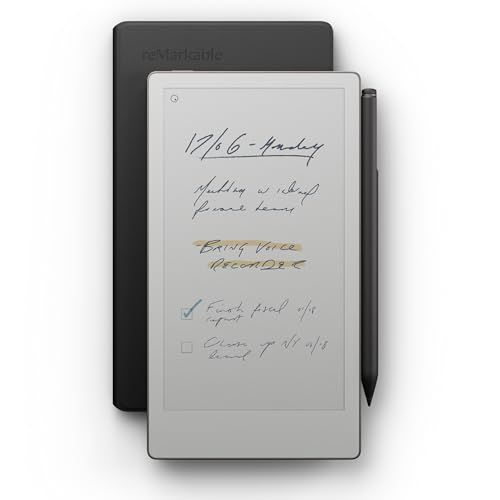 reMarkable Paper Pro Move met Book Case Leer Zwart
