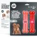 TastyBone Jouet Twinpack Surf 'N' Turf BBQ Prawn & T-Bone Steak Jouet à mâcher pour chien Vegan Petit