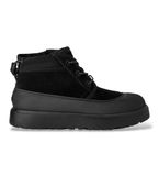 UGG Unisex für Kinder. 1171299K Wetterfeste Neumel Hybrid Lederstiefeletten (36), Schwarz, Wohnung, Wildleder, Schnürsenkel, Lässig, Kinderb