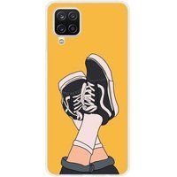 Samsung Galaxy A12 5G Sneakers Bedrukt Siliconen Hoesje
