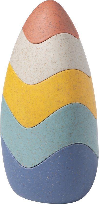 Tolo Bio Stapel en Nest ei toren - Meerkleurig