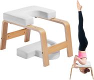 VEVOR Yoga Hoofdstandbank Inversiestoel Oefening Training 136 kg Wit Berkenhout