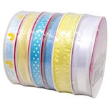 Morex Ribbon Polyester/Nylon Zoet Lint, Petite, Gemengde Breedtes, 35-Yard Totaal, Zoete Baby, 6-Pack