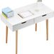Vevor Bureau enfant avec tiroir table de travail bois blanc-bois