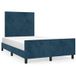 Maison Exclusive - Cadre de lit sans matelas, bleu foncé, 120x190 cm, velours