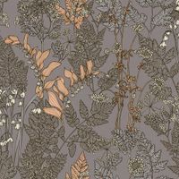 ARCHITECTS PAPER BLOEMEN EN BLADEREN BEHANG | Botanisch - meerkleurig bruin - "Architects Paper" A.S. Création Floral Impression