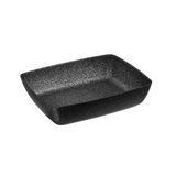 APS 30507 schaal GN 1/2 FROSTFIRE, aluminium, anti-aanbaklaag, 32,5 x 26,5 cm, hoogte 7,5 cm, 4,5 liter, zwart-zilver