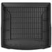 Frogum DryZone - Kofferbakmat / Bagagemat - Geschikt voor Seat Leon ST KOMBI 2012-2020 - Onderste laadvloer - Organizer Functie - TPE Rubber - Zwart