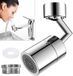 Ibenzoa® Embout de robinet avec rotation à 360° et deux modes de débit d'eau pour cuisine et salle de bain