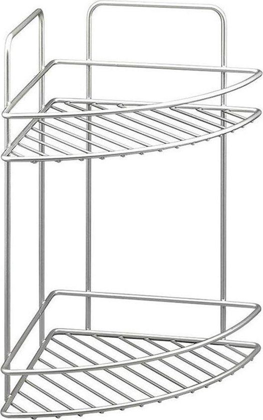 Metaltex Reflex Badkamerrek - 2 Etages - Zilvergrijs