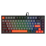 Savio ASTRAL BLACK JADE 3 COLOURS Clavier de jeu USB QWERTY États-Unis International Noir