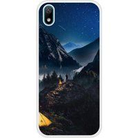 Y5 2019 Seul en Montagne Bedrukt siliconen hoesje