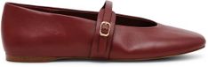Steve Madden Dames ballerina's Rejoice Rood Leer Maat 39