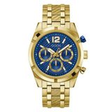 Guess GW0714G2 Heren Polshorloge Kwarts Blauw/Goudkleurig Staal