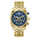 Guess GW0714G2 Heren Polshorloge Kwarts Blauw/Goudkleurig Staal