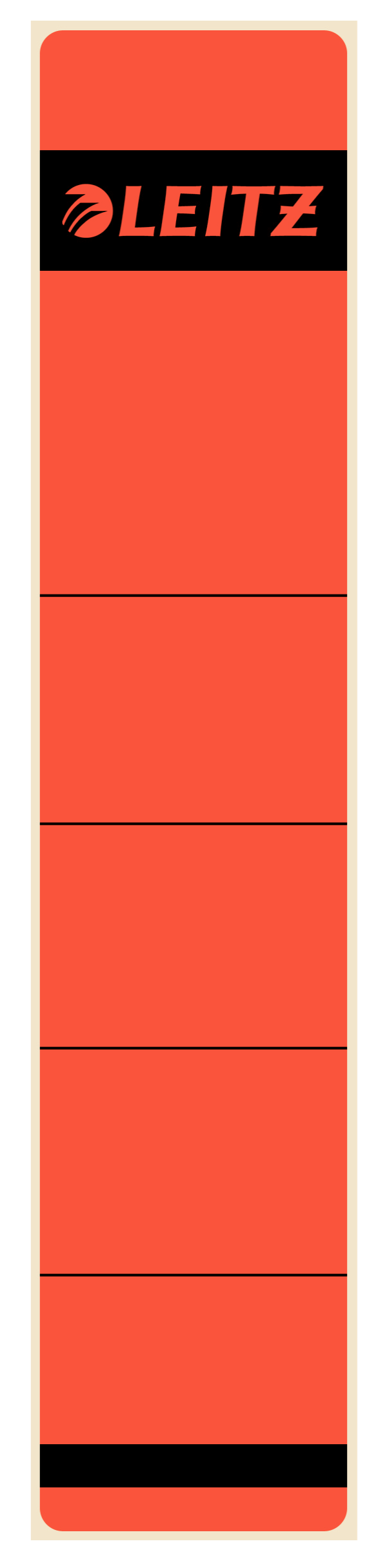 Leitz Zelfklevende rugetiketten - rood