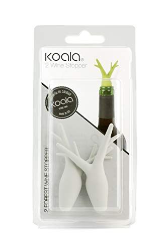 Koala Wijn Stopper - Grijs - 2 Stuks