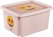 Keeeper opbergbox Karolina Emoji Hearts, 30 liter, roze, 35x45x27 cm