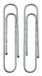 Wedo 110 50012261 paperclip, zilver, 50 mm, 100 stuk(s)