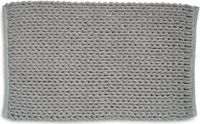 Kela Badkamer Vloerkleed, Badmat, 100 x 60 cm, Grijs, Gerecycled Polyester, Katoen