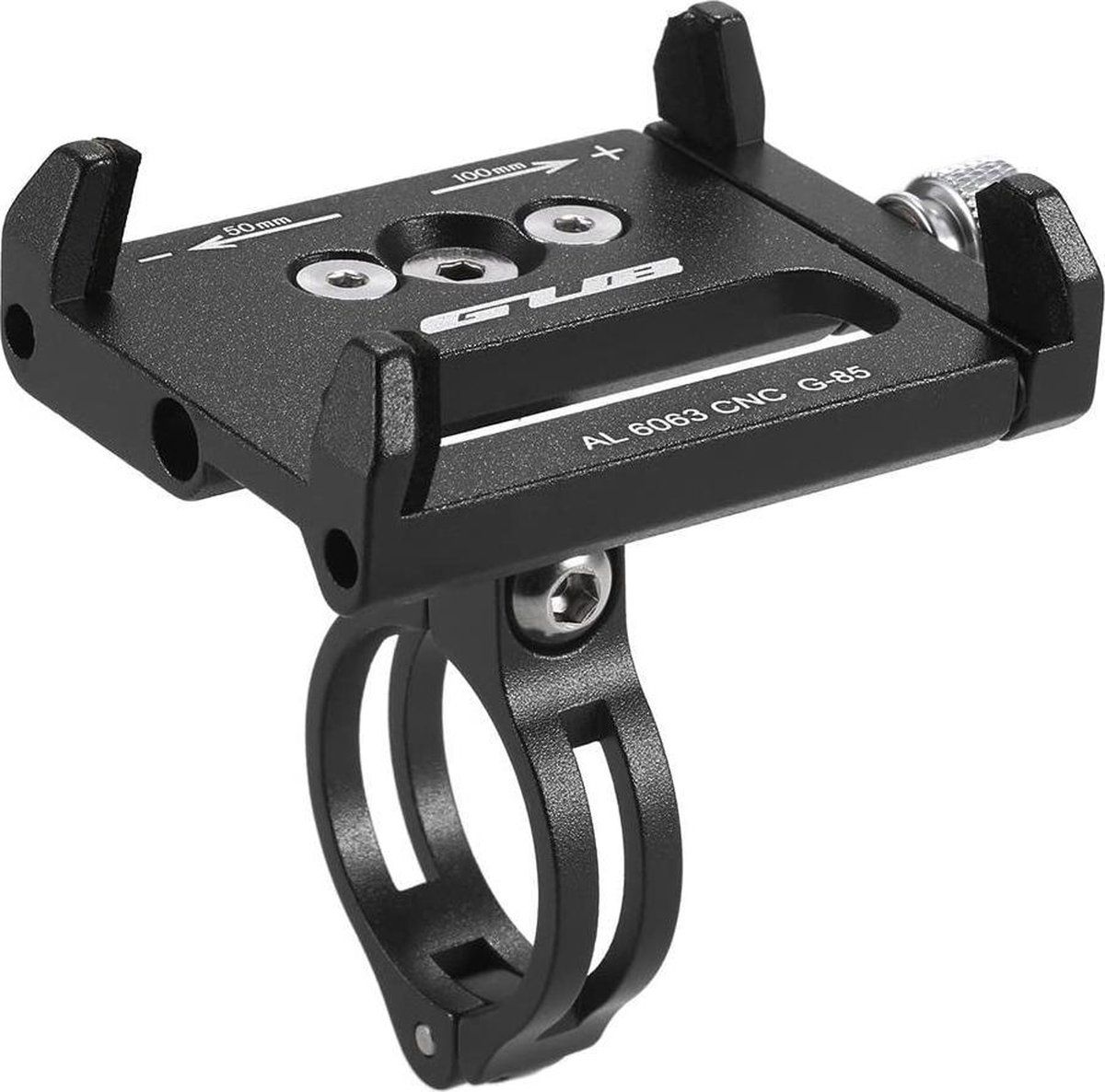 Opline Lixada Mountain Bike Telefoon Fietshouder - Zwart - Aluminium - Motorola Moto G 5G