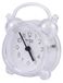 Avizar, réveil à quartz analogique pour chambre à coucher avec double fonction alarme, blanc