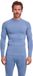 FALKE Heren Top van onderlaag Maximum Warm Round Neck M L/s Sh functioneel materiaal sneldrogend 1 stuk, Blauw Blue Steel 6958, S