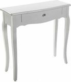 Versa Cagliari Console Tafel Hout MDF/Sparrenhout Wit 30 x 80 x 80 cm