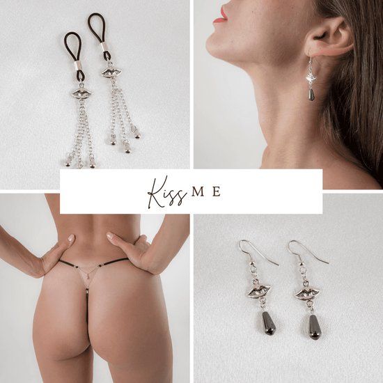 Sylvie Monthulé - Set Kiss Me | Zilver | Maat 40 | Katoen