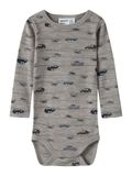 Name it Romper Merino wol Mannen Gestreept Satellite