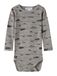NAME IT Rompertje/body 'NBMWang' saffier / donkerblauw / donkerbruin / greige