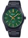 Casio MTP-VD03B-3A Herenhorloge - Roestvrij Staal - Groene Wijzerplaat