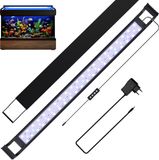 OEM Hong Kong Baijing Technology Limited 16W LED aquariumverlichting met timer, schelpdieren decoratie, waterdicht, 45-60cm, zwart
