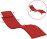 vidaXL Ligbedkussen 186x58x4 cm Oxford stof Rood