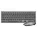 LogiLink ID0215 Toetsenbord en Muis Set - Draadloos, Bluetooth, QWERTZ Duits, Antraciet/Grijs