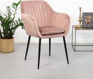 Sohome Eetkamerstoel 'Albin' Velvet Dusty Rose