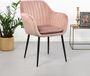 Sohome Eetkamerstoel 'Albin' Velvet Dusty Rose
