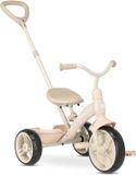 Deryan Driewieler met Duwstang - 4-in-1 Peuterfiets - Beige