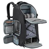 K&F CONCEPT Grote camerarugzak met regenbescherming, camerarugzak voor DSLR-drone, lens, laptop, statief en accessoires, 03-zwart-grijs, 30 liters, KF13.178-FT