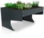 Juskys garage pour robot de tonte - Avec bac à plantes - gris foncé