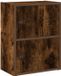 vidaXL Bibliothèque - 40x24x52 cm - Bois traité - Couleur chêne fumé