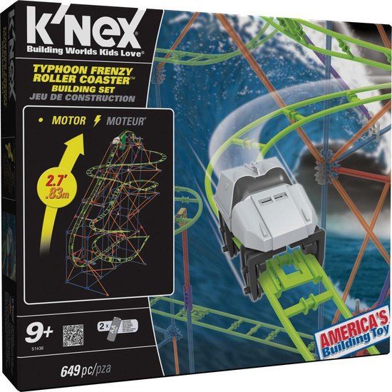 K'NEX TYPHOON FRENZY ROLLERCOASTER 649dlg