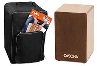 CASCHA HH 2085 ES Cajon Box Brown Bundle met rugzak en Spaanse cajonschool (met CD en DVD)